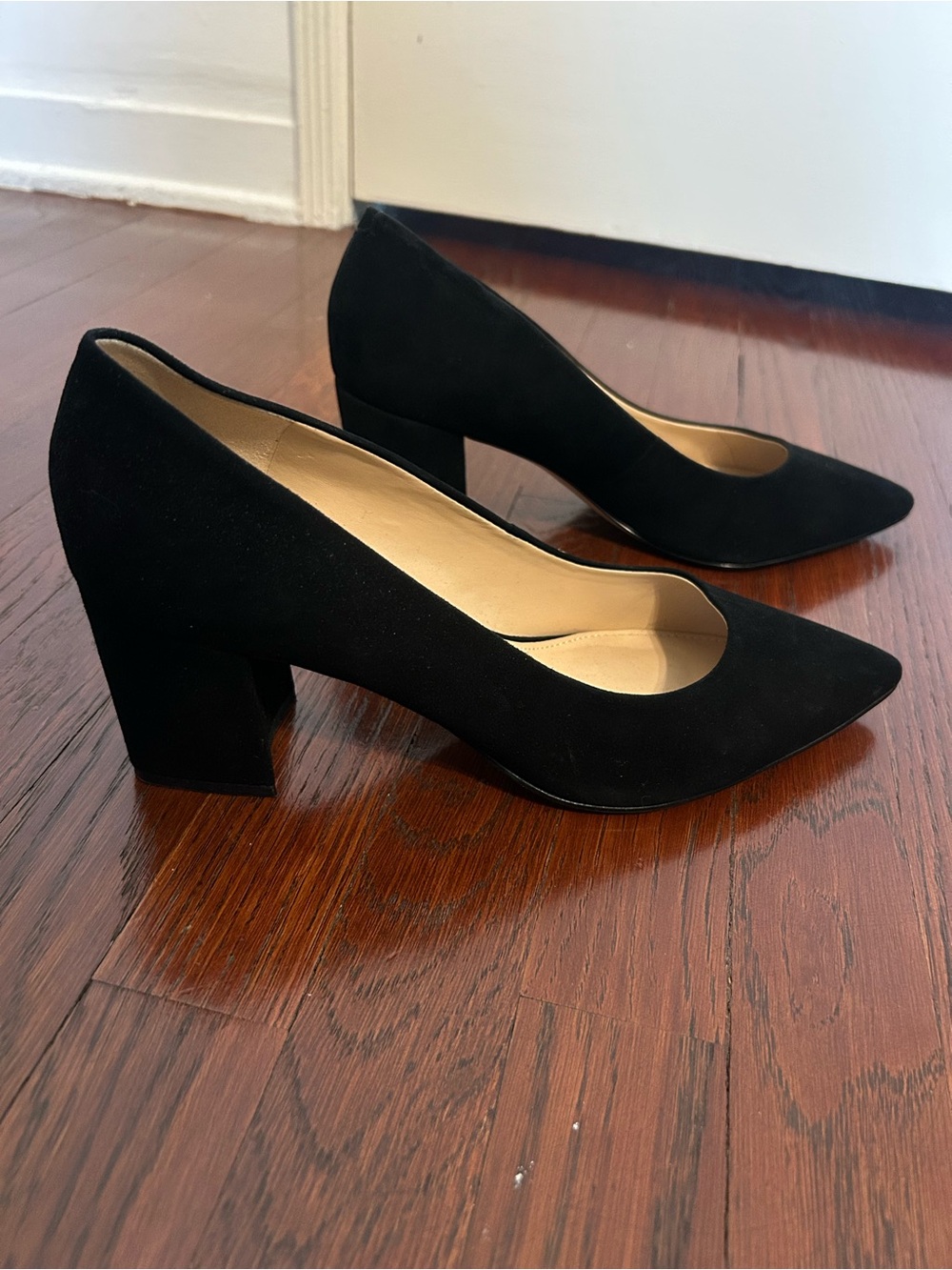 Marc Fisher Suede Block Heel Pumps